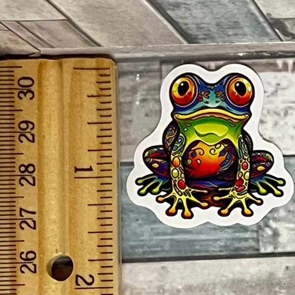 🌀10/$10🌀 Psychedelic Frog Waterproof Sticker Decal - Picture 1 of 1